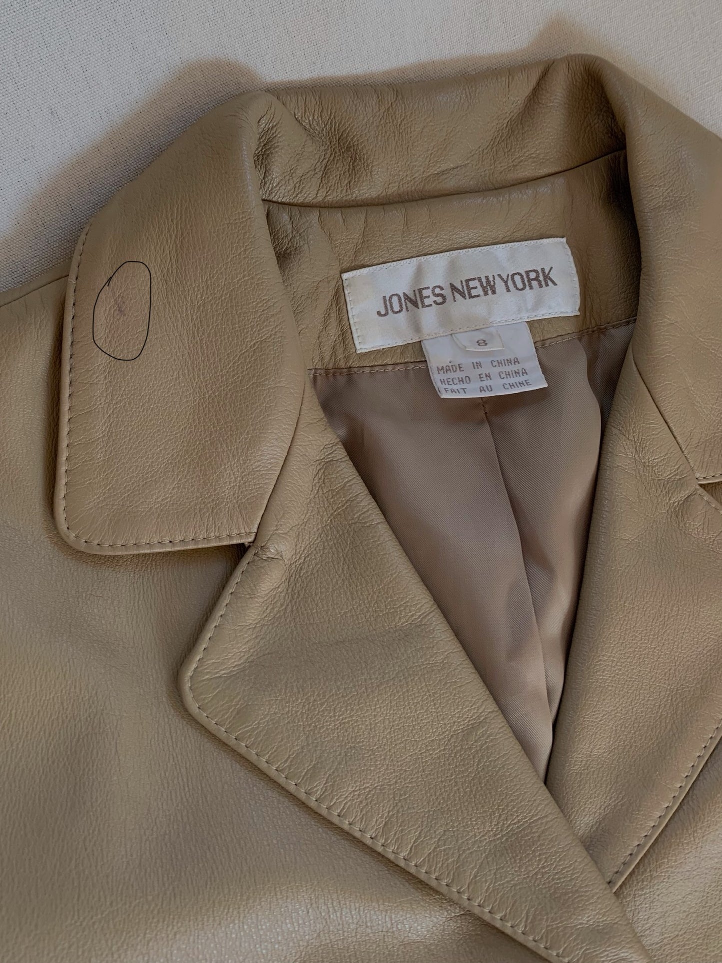 90’s Leather Blazer