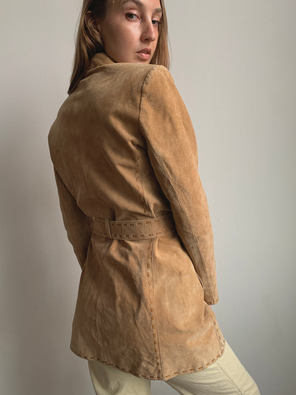 Suede Trench