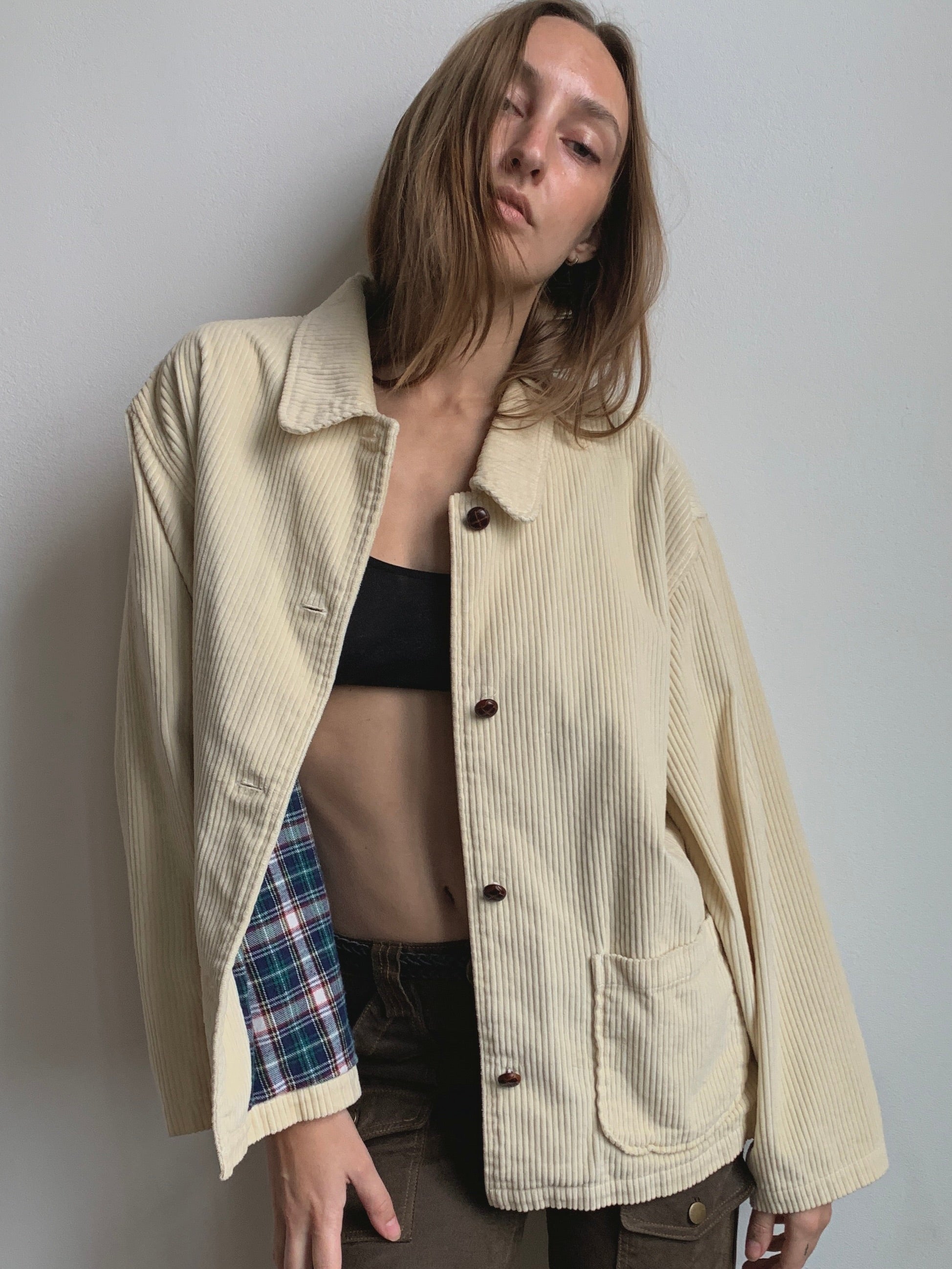 Corduroy Button Up Jacket