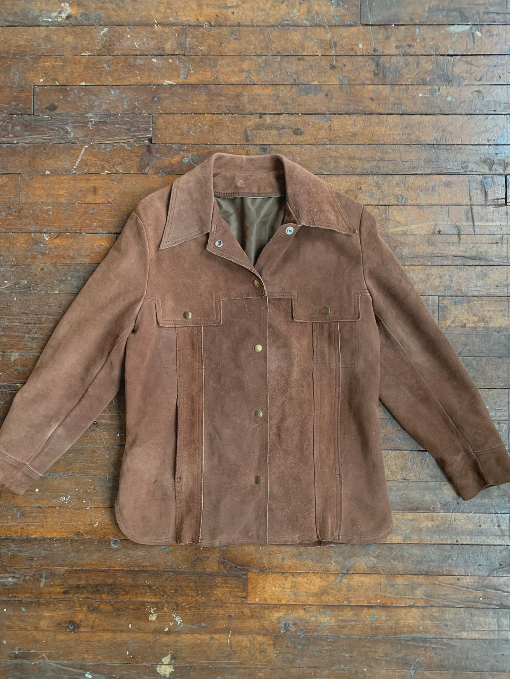 Weathered Suede Button Up