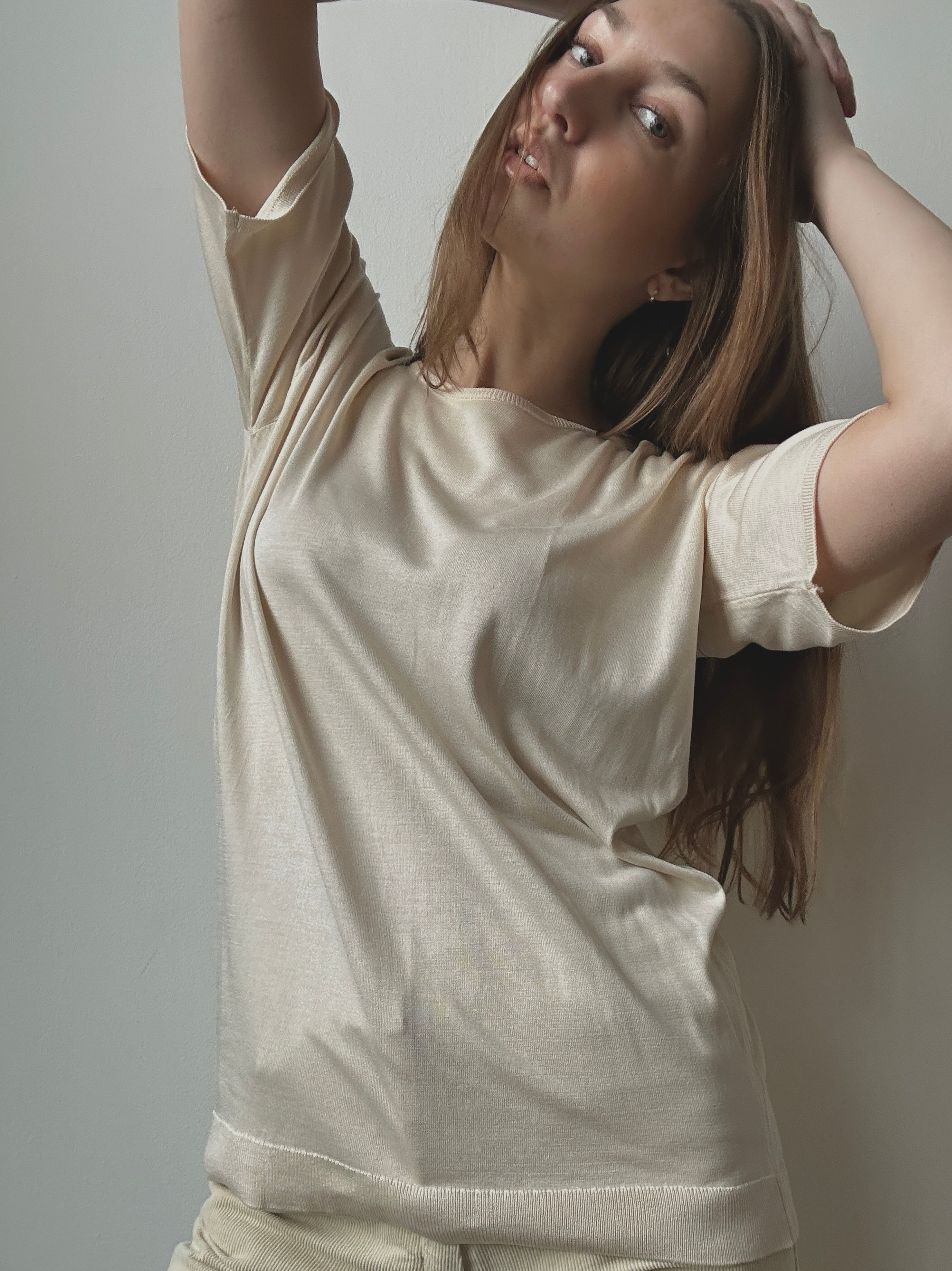 RALPH LAUREN SILK TEE