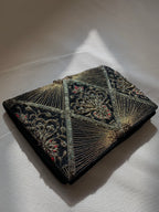 Velvet Beaded Clutch