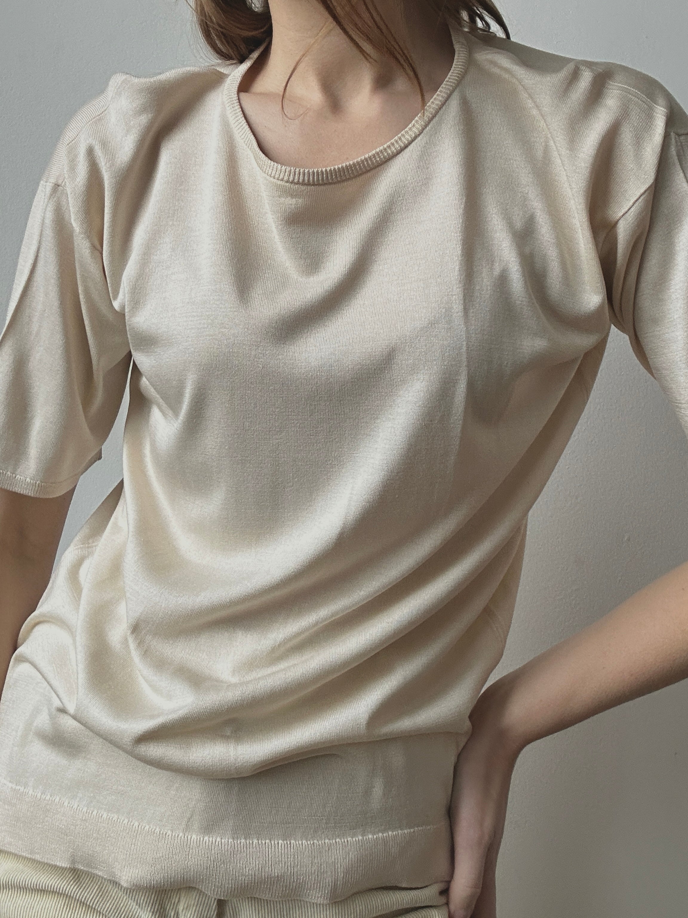 RALPH LAUREN SILK TEE