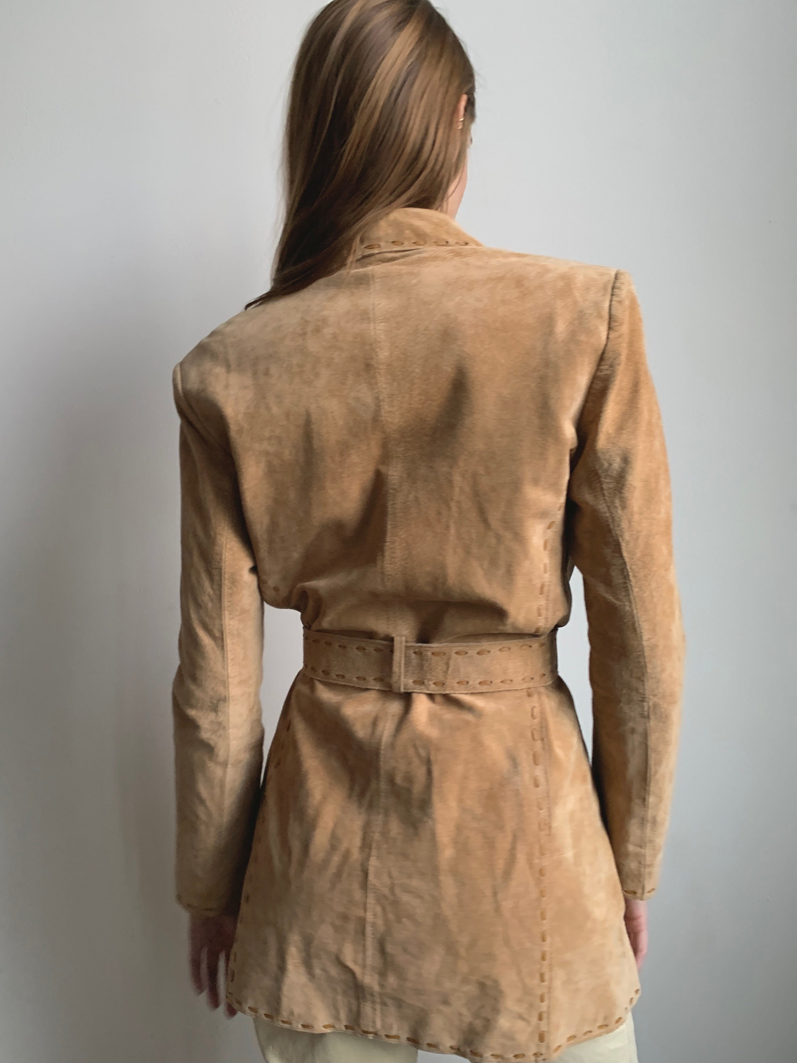 Suede Trench