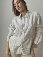 LINEN BUTTON UP