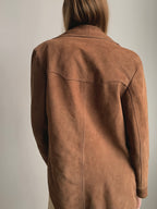 Weathered Suede Button Up