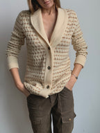 Camel Hair & Lambswool Cardigan