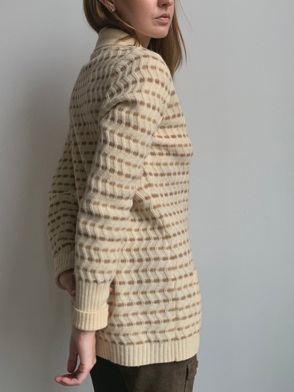 Camel Hair & Lambswool Cardigan