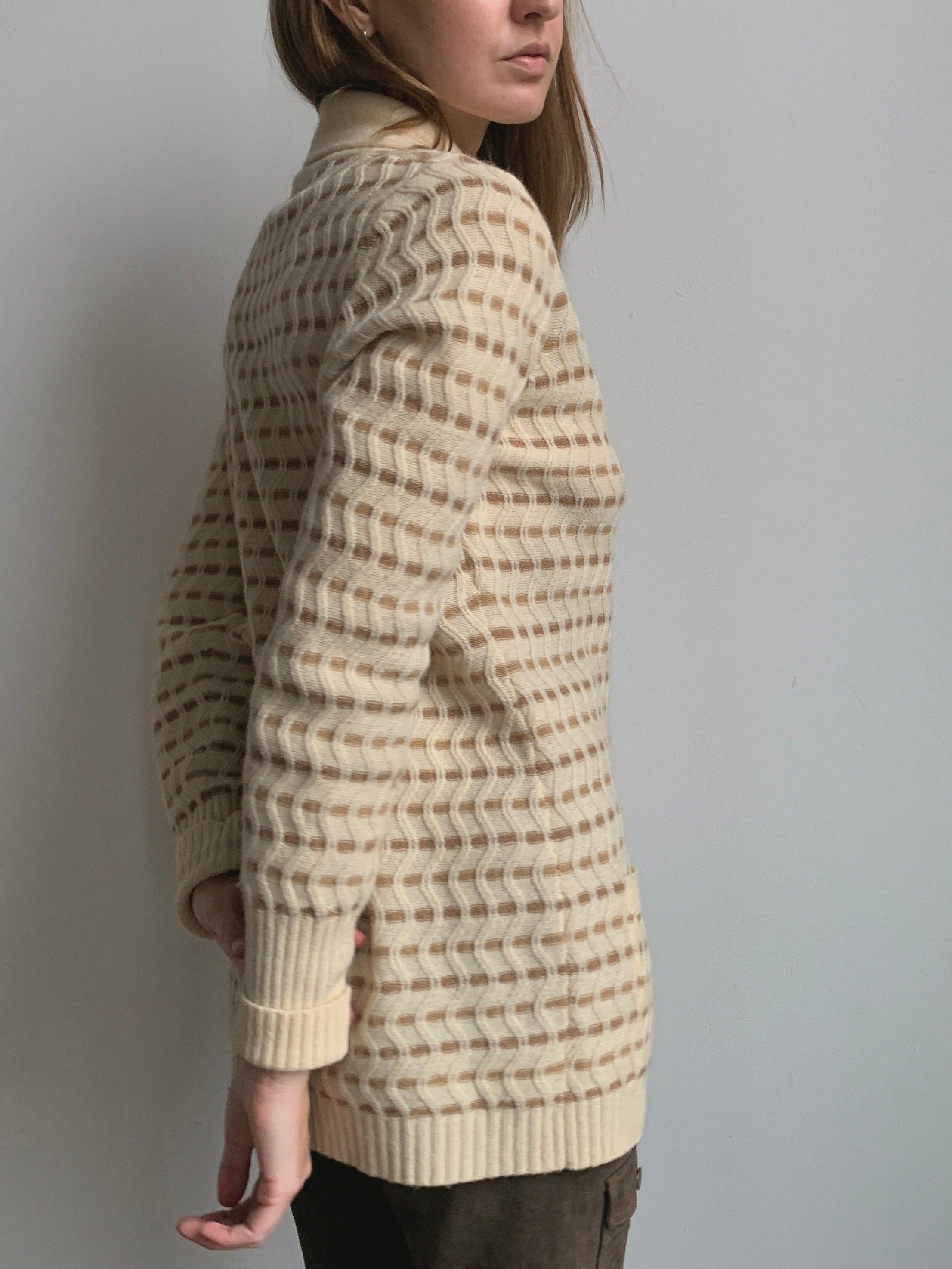 Camel Hair & Lambswool Cardigan