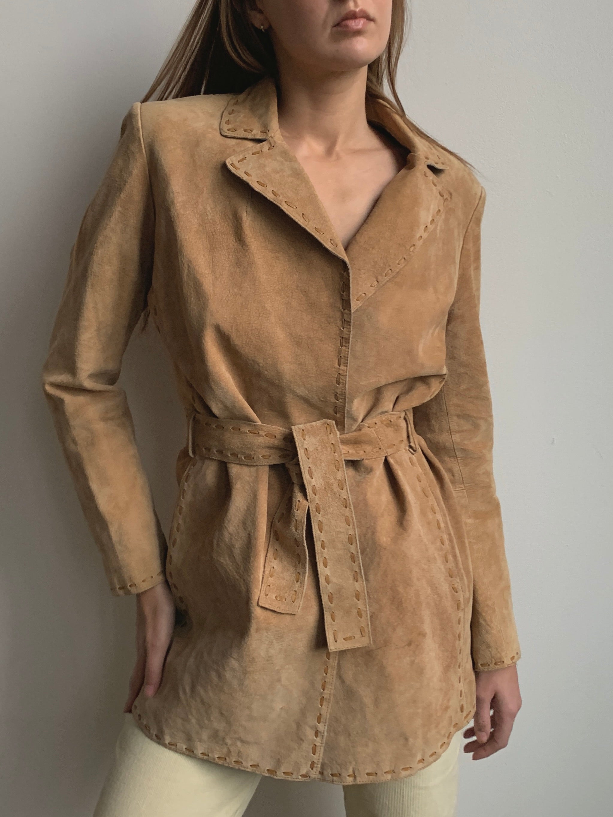 Suede Trench