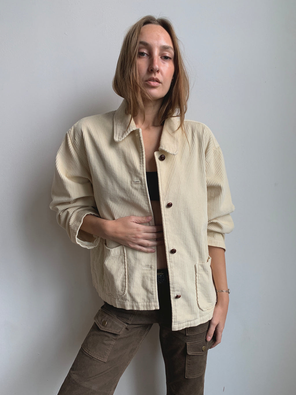 Corduroy Button Up Jacket