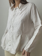 LINEN BUTTON UP