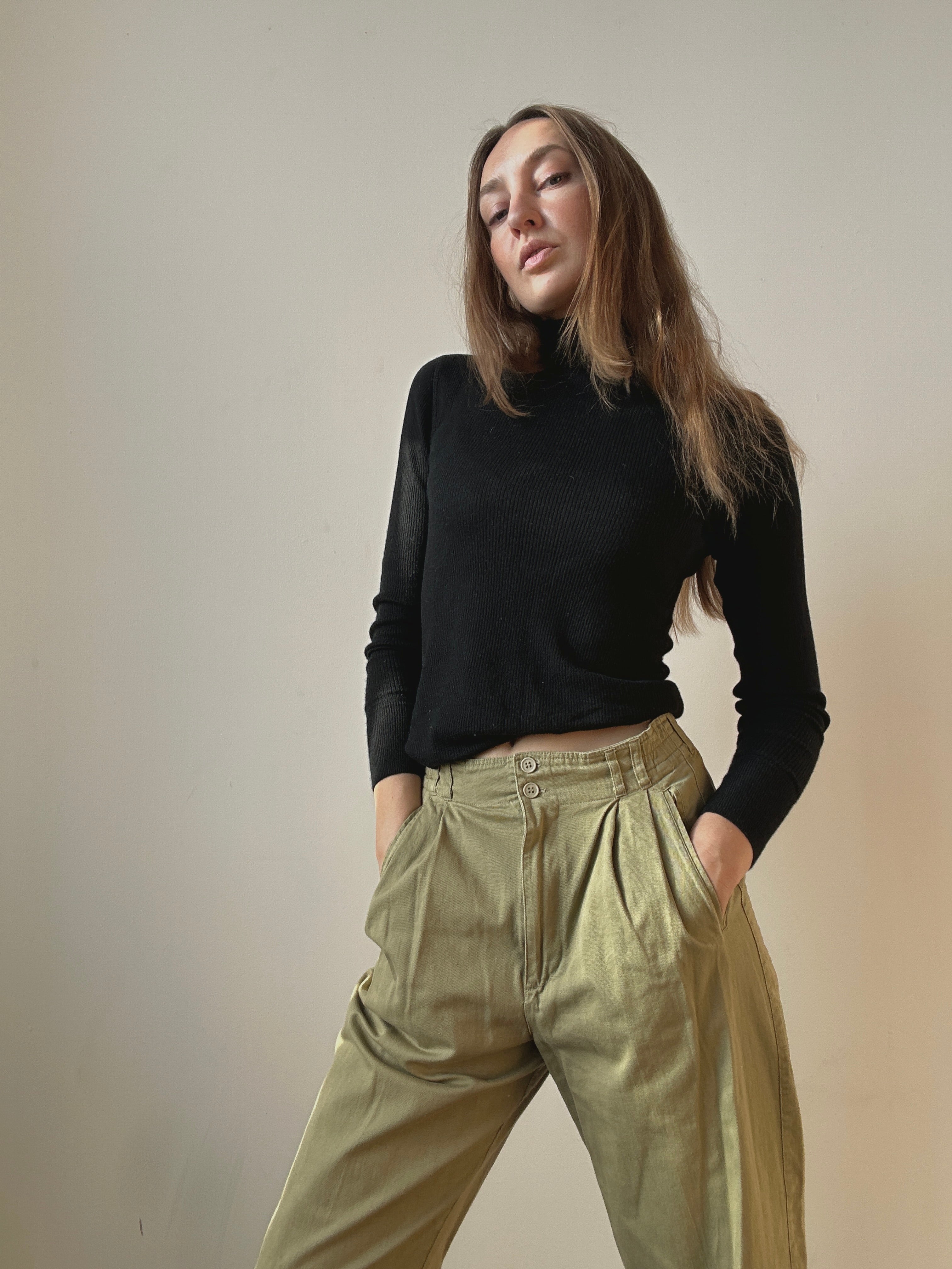 KHAKI TROUSERS