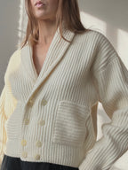 ANGORA DOUBLE BREASTED KNIT