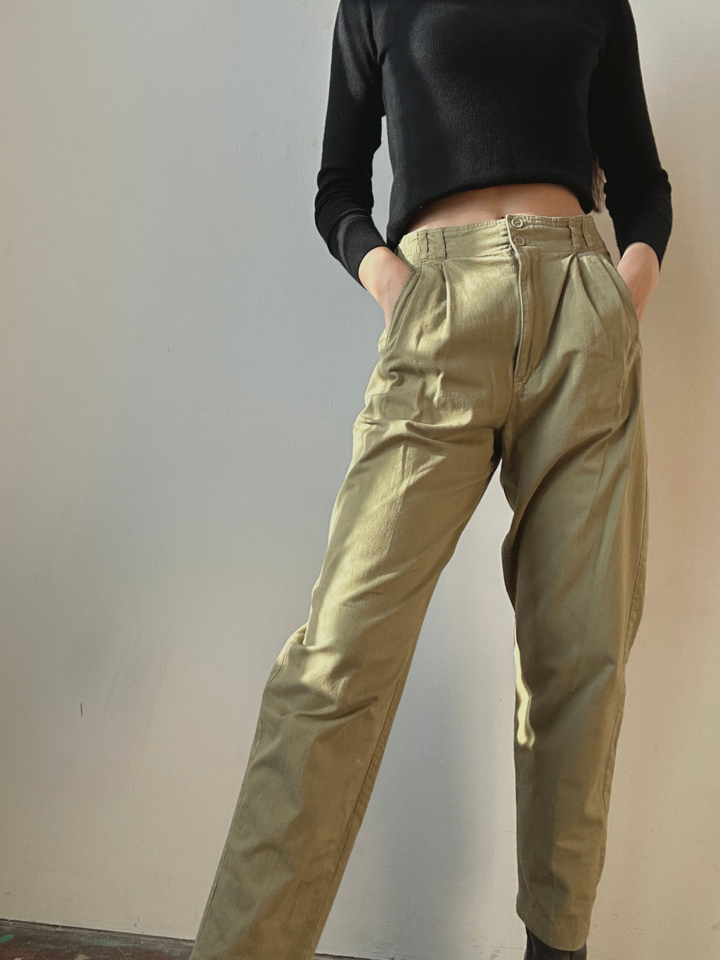 KHAKI TROUSERS