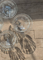 Etched Coupe Glasses