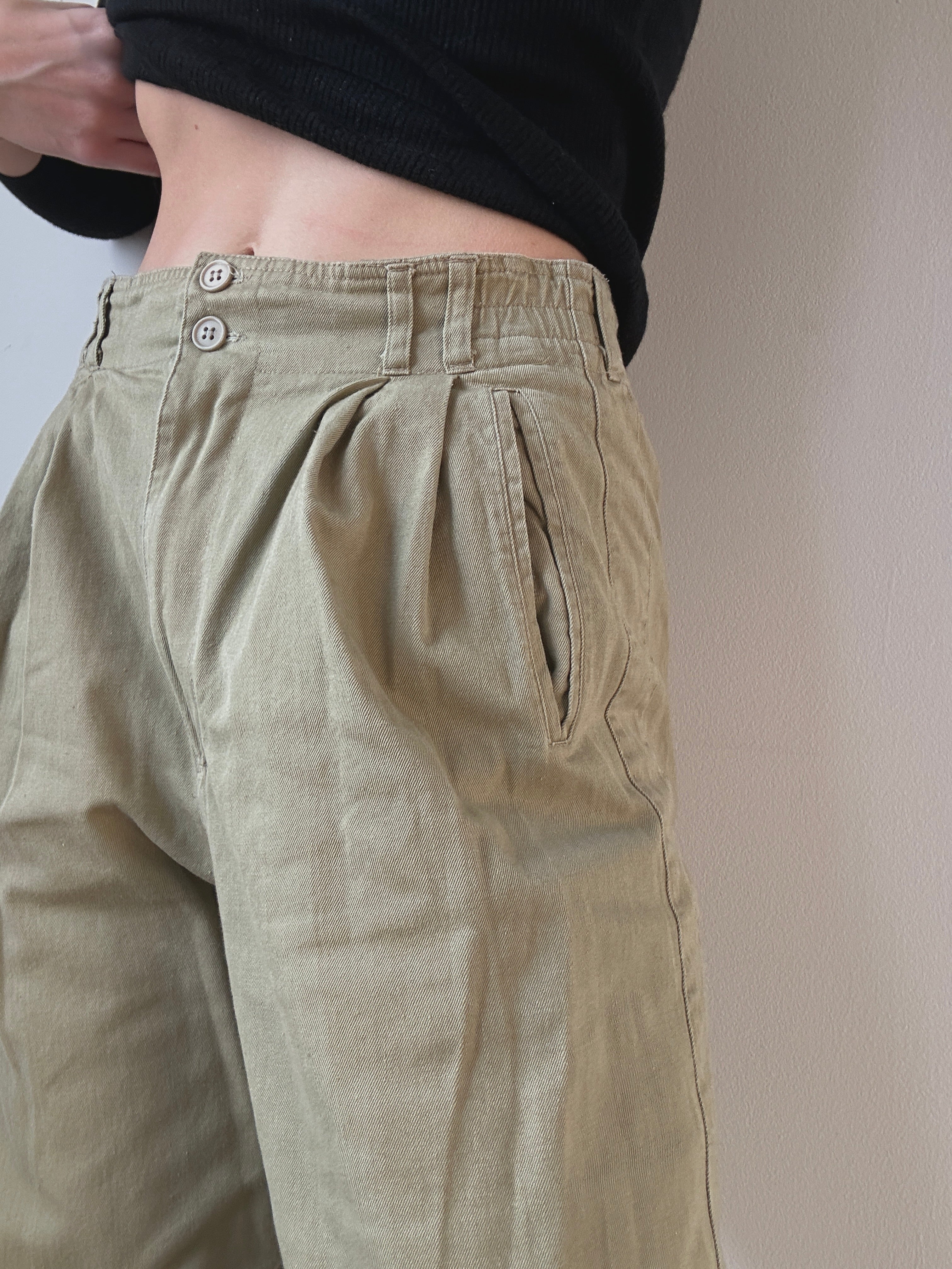 KHAKI TROUSERS