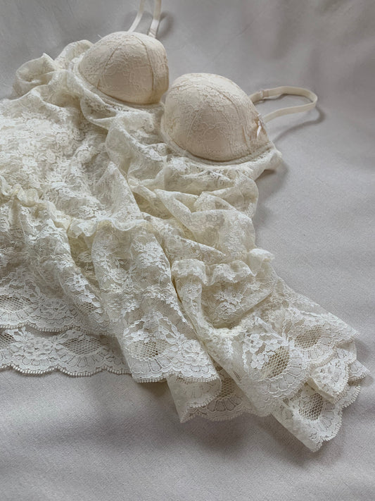 Lace Victoria’s Secret Babydoll Top 36C/34D