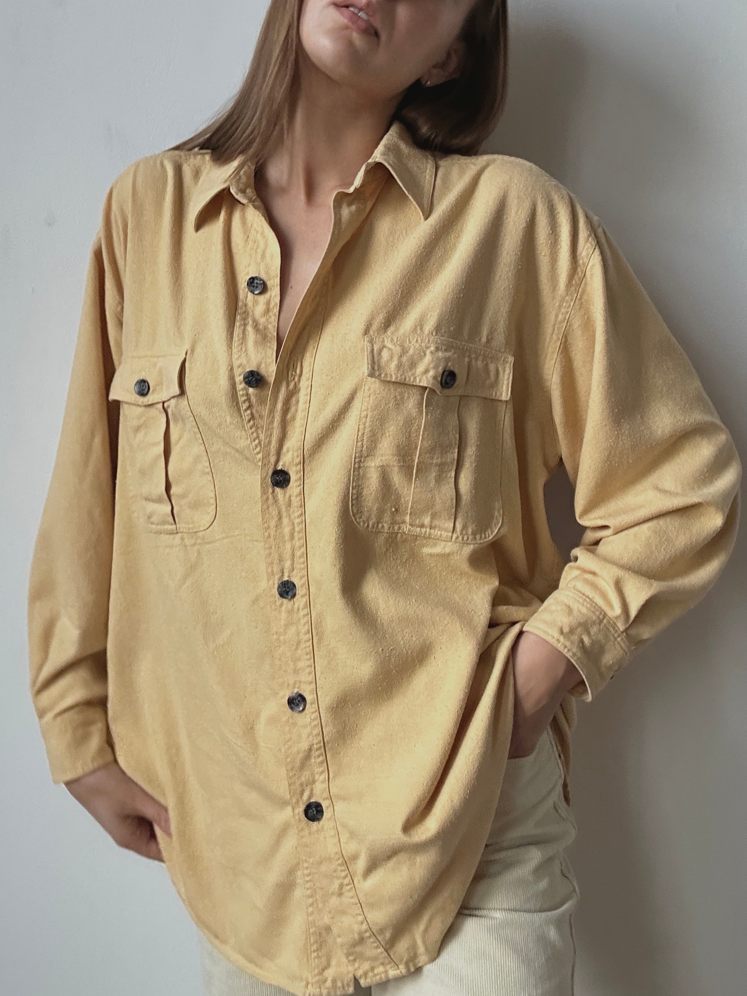 Silk Noile Button Up