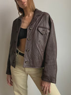 Textured Leather Jacket