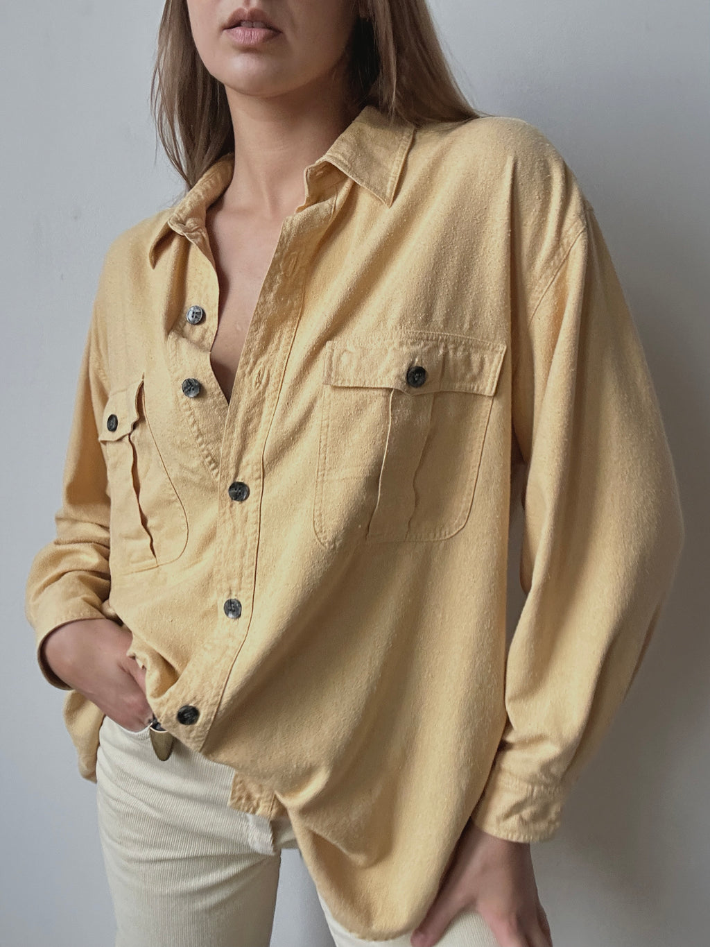 Silk Noile Button Up