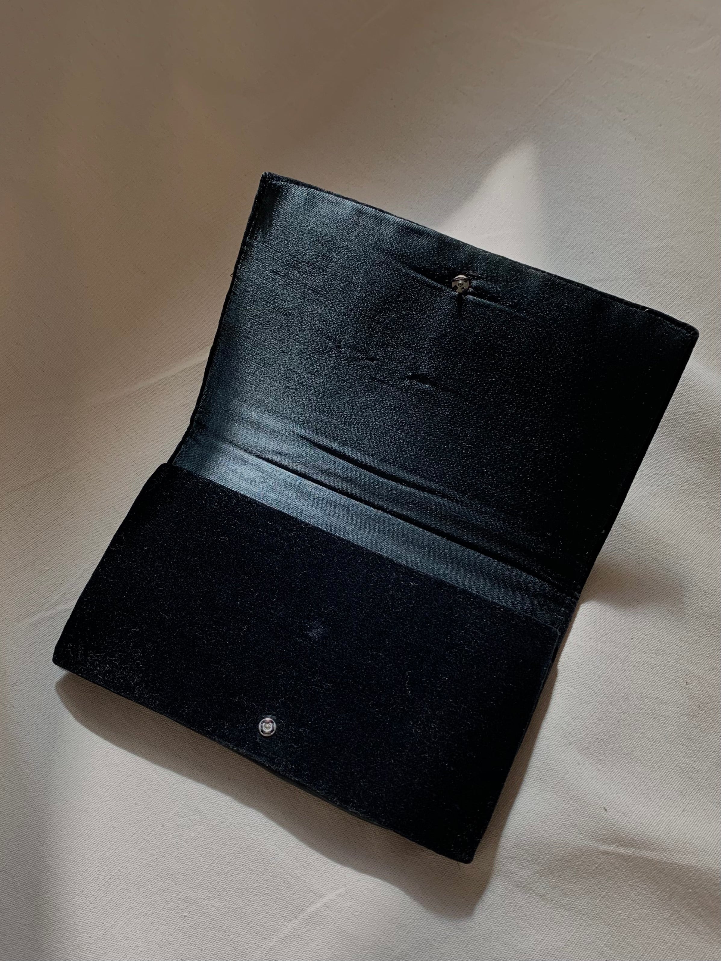 Velvet Beaded Clutch