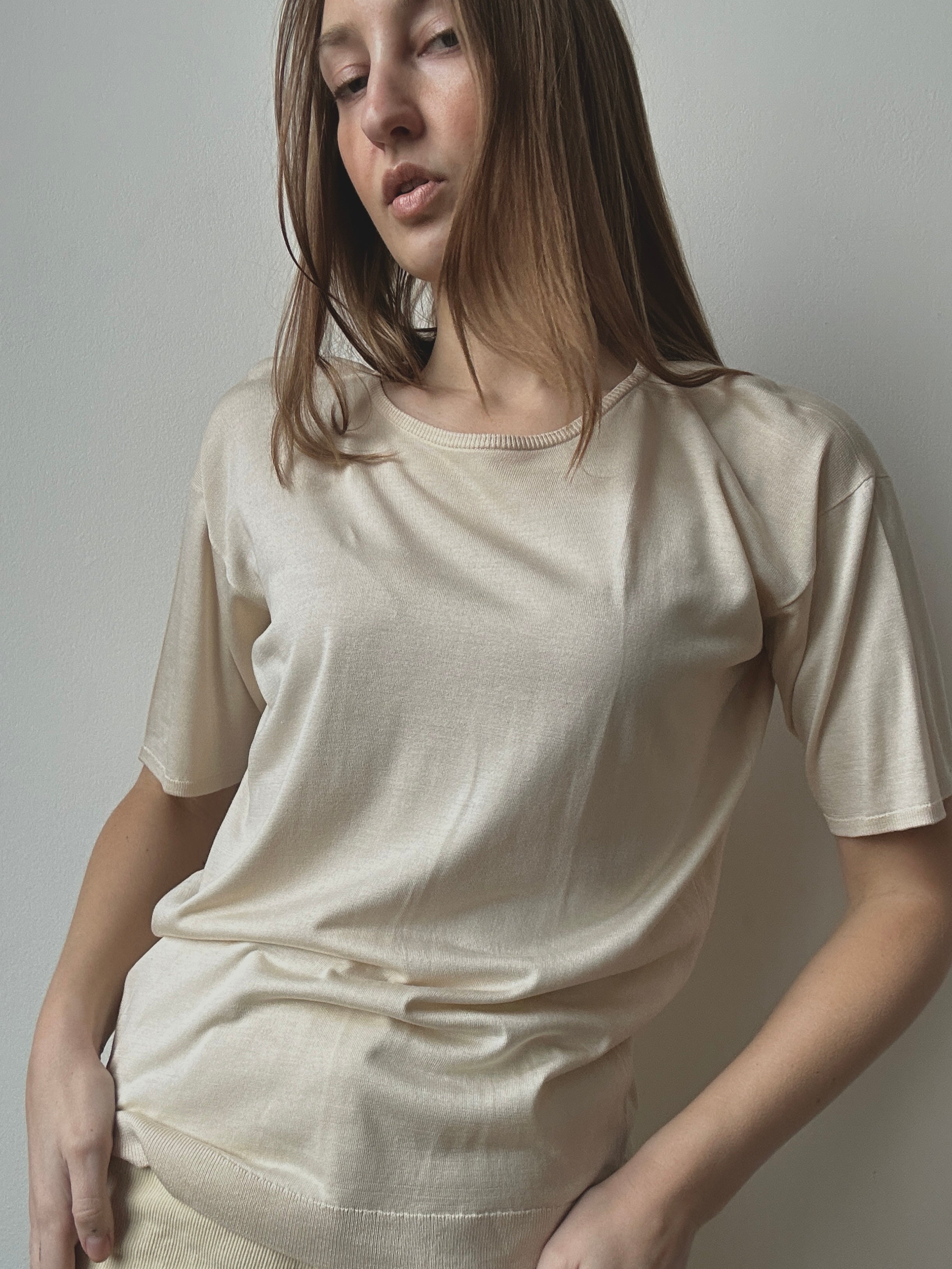 RALPH LAUREN SILK TEE