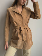 Suede Trench