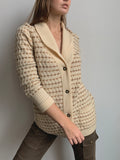 Camel Hair & Lambswool Cardigan
