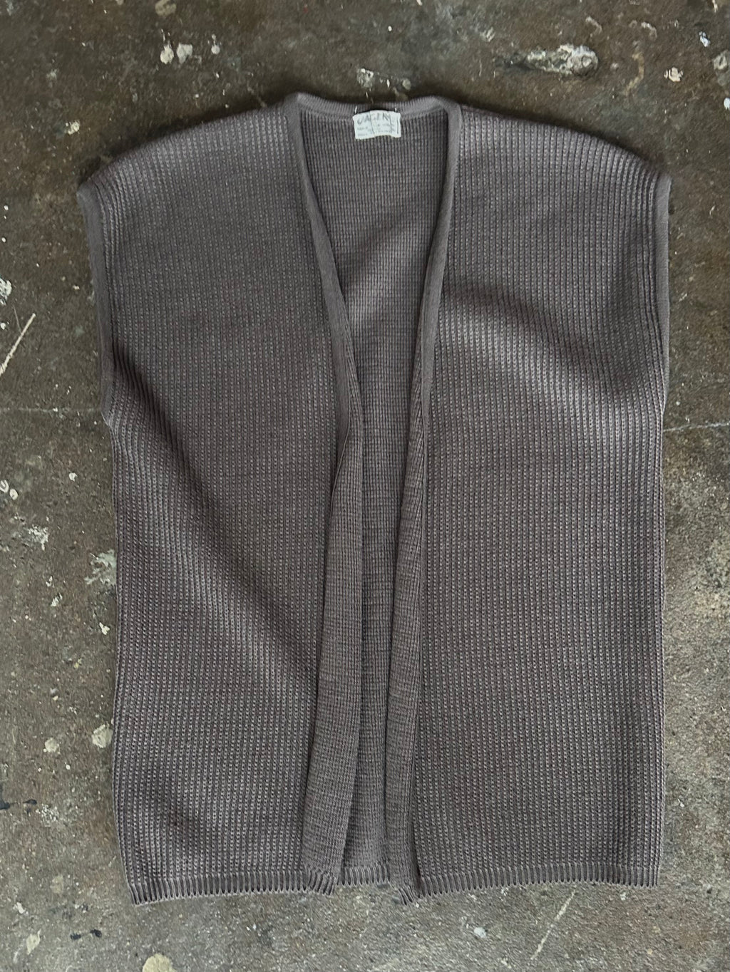 WOOL SLEEVELESS KNIT