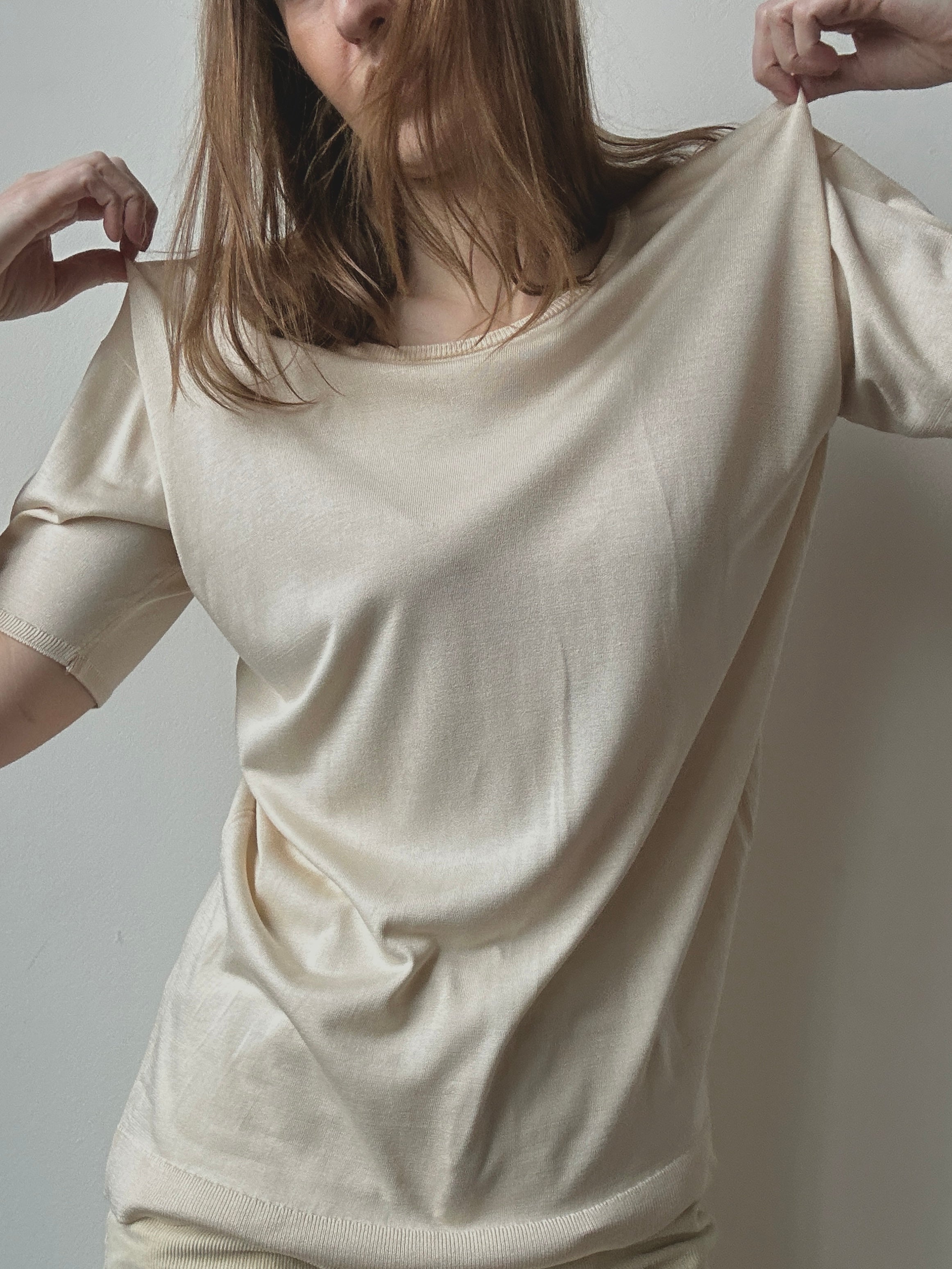 RALPH LAUREN SILK TEE