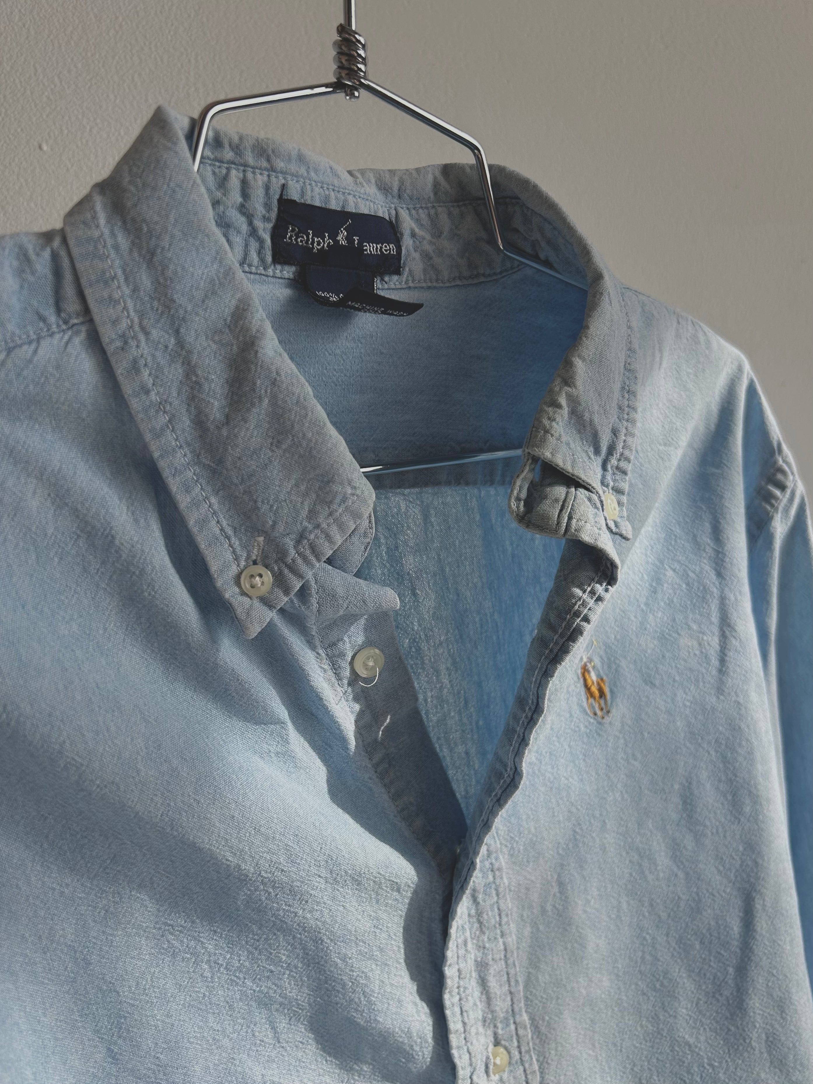 RALPH LAUREN COTTON BUTTON UP