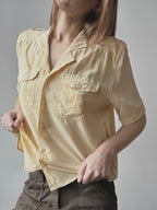 SILK BUTTON UP