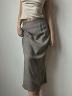 LINEN BLEND SKIRT