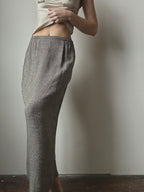 LINEN BLEND SKIRT