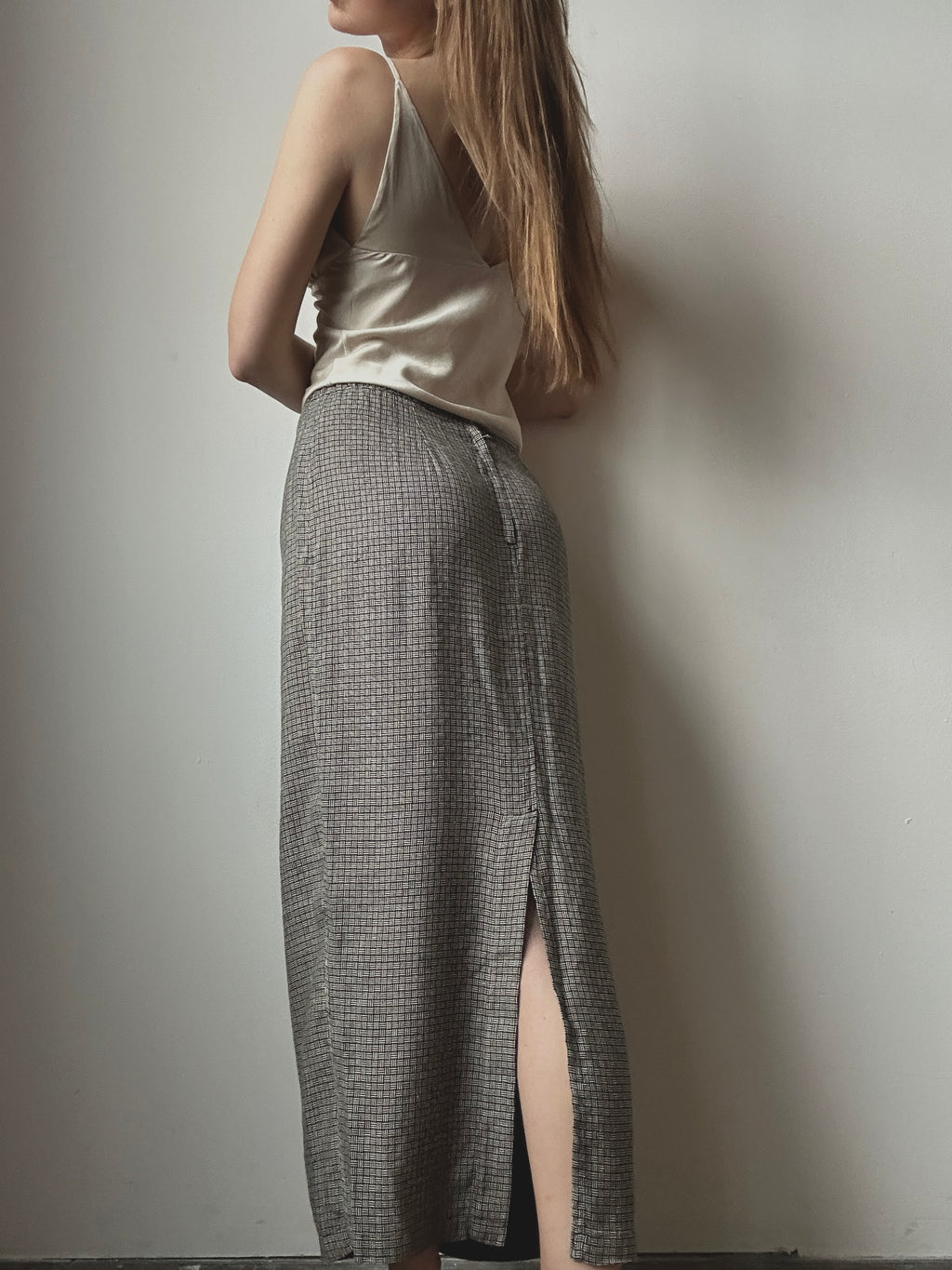 LINEN BLEND SKIRT