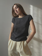 SILK POLKA DOT TEE