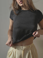 SILK POLKA DOT TEE