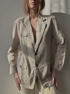 LINEN BLEND BLAZER