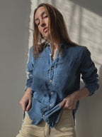 LIGHTWEIGHT LINEN BUTTON UP