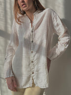 LINEN BUTTON UP