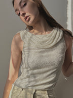 SILK BEADED TOP