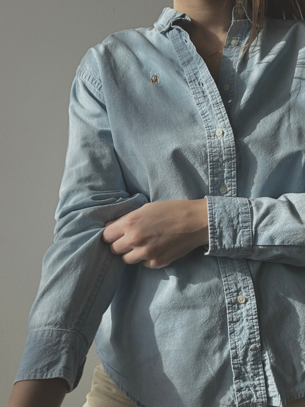 RALPH LAUREN COTTON BUTTON UP