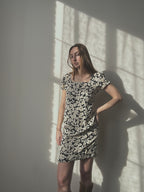 SILK FLORAL DRESS