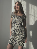 SILK FLORAL DRESS