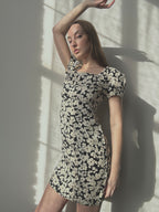 SILK FLORAL DRESS