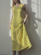 CHARTRUESE LINEN DRESS