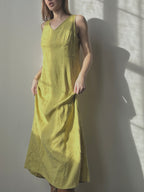CHARTRUESE LINEN DRESS