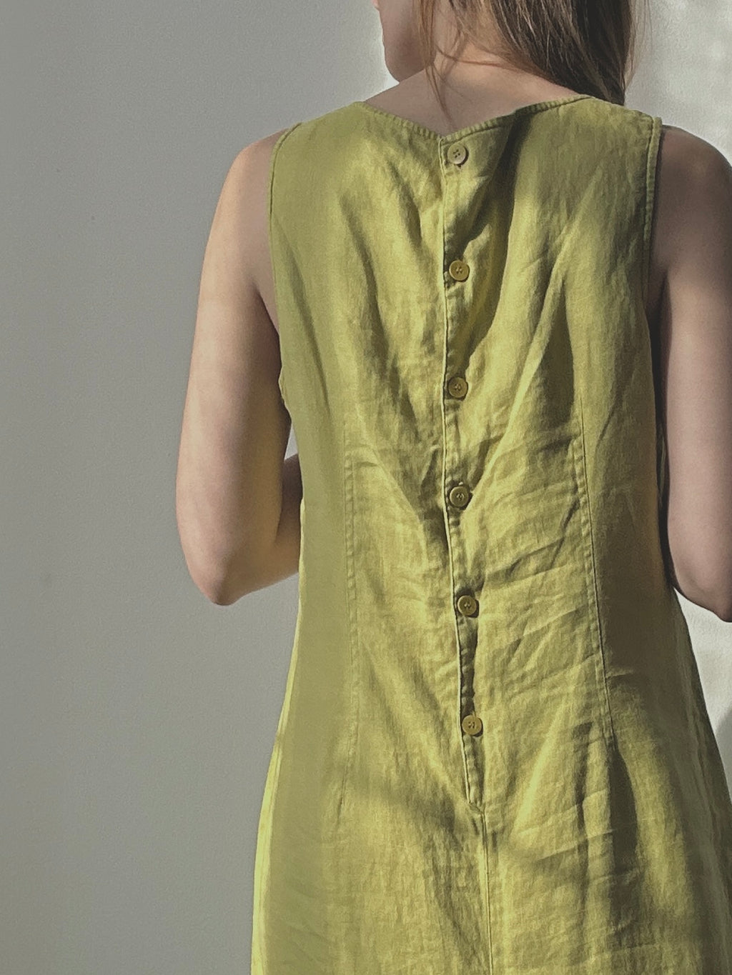 CHARTRUESE LINEN DRESS