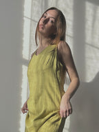 CHARTRUESE LINEN DRESS